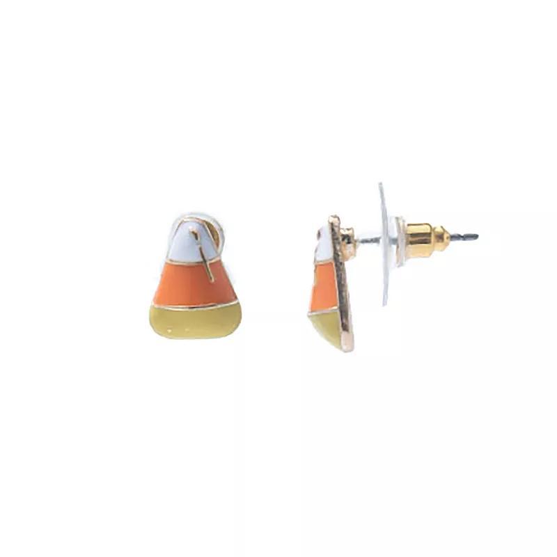 LC Lauren Conrad Candy Corn Stud Earrings, Womens, Orange Product Image