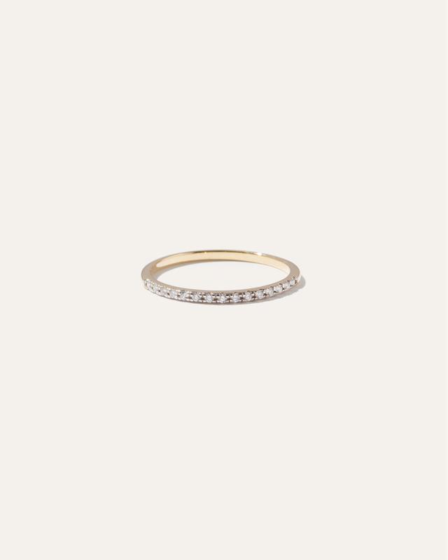 14K Gold Diamond Wedding Band Product Image