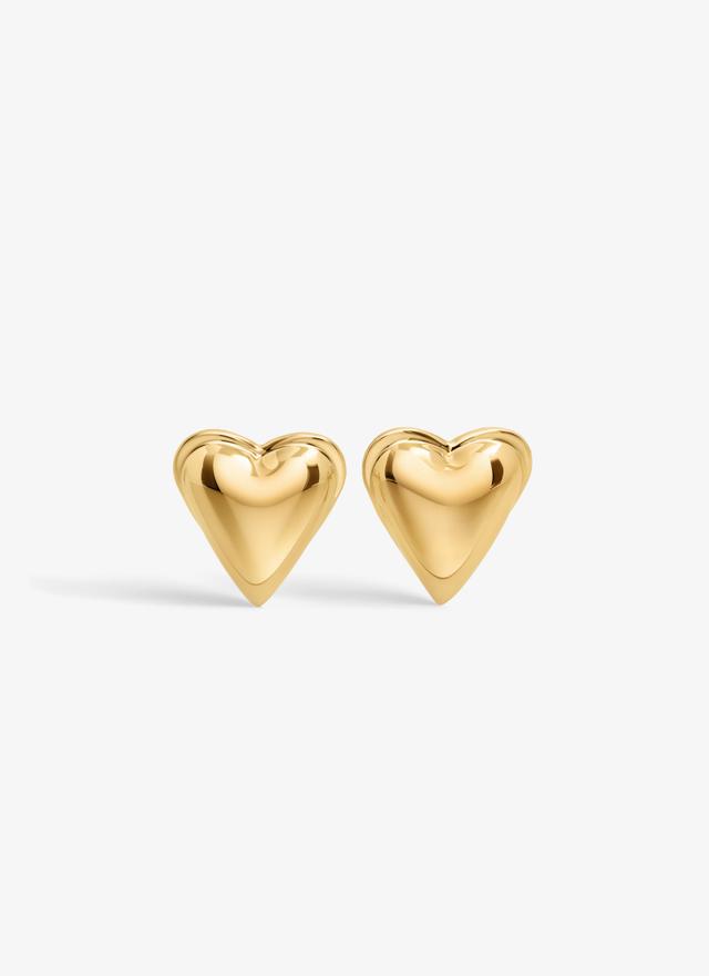 Gold LE CŒUR BOMBÉ EARRINGS Product Image