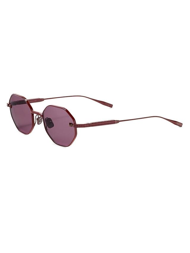 Womens V-Stud 52MM Round Sunglasses Product Image