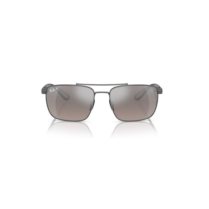 Ray-Ban 55mm Gradient Polarized Irregular Sunglasses Product Image