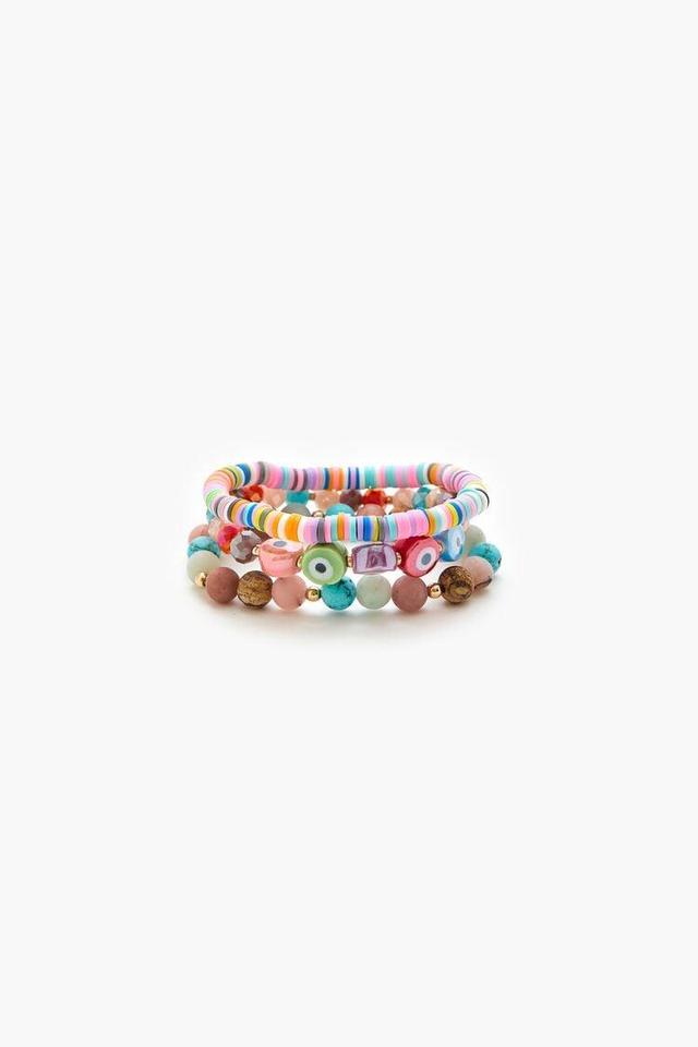 Evil Eye Stretch Bracelet Set | Forever 21 Product Image