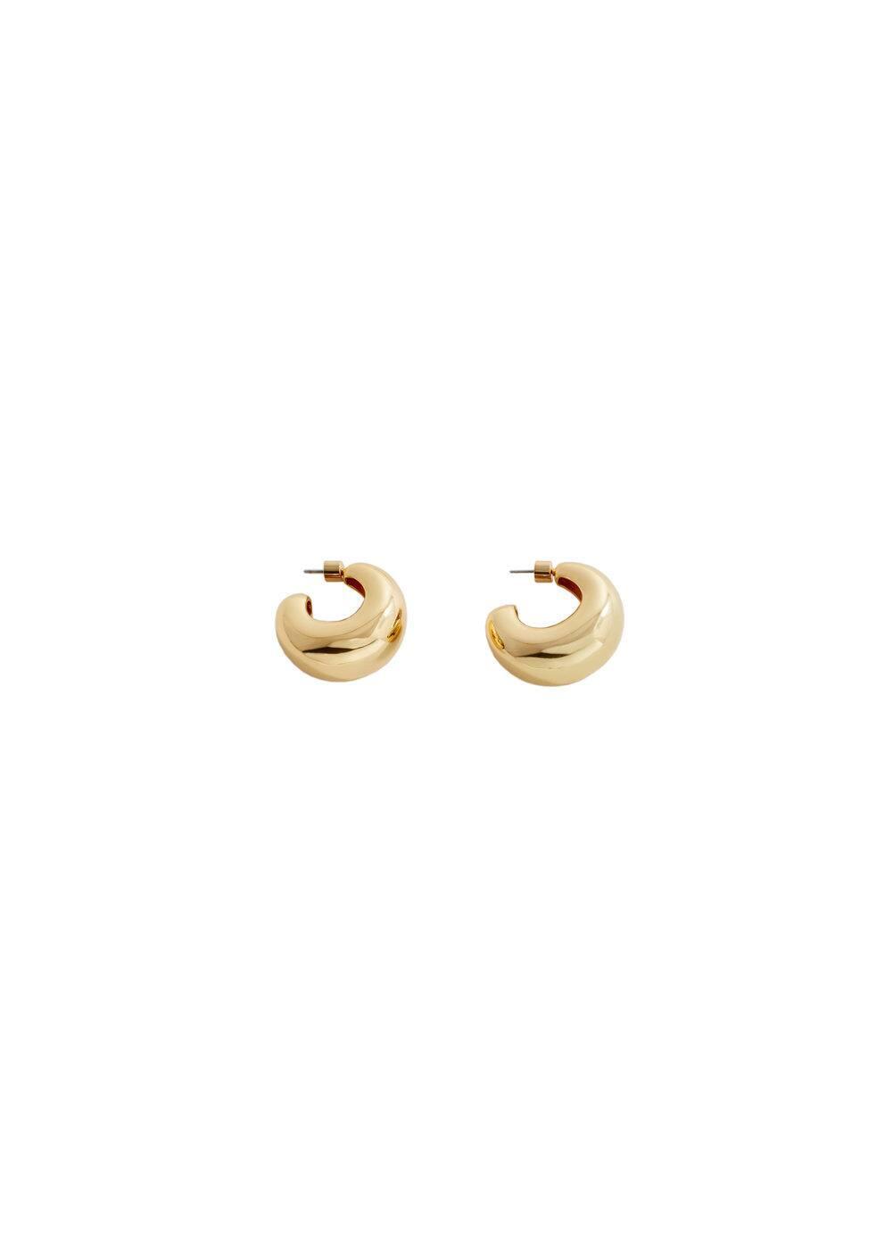 Volume hoop earrings - Women | MANGO USA Product Image