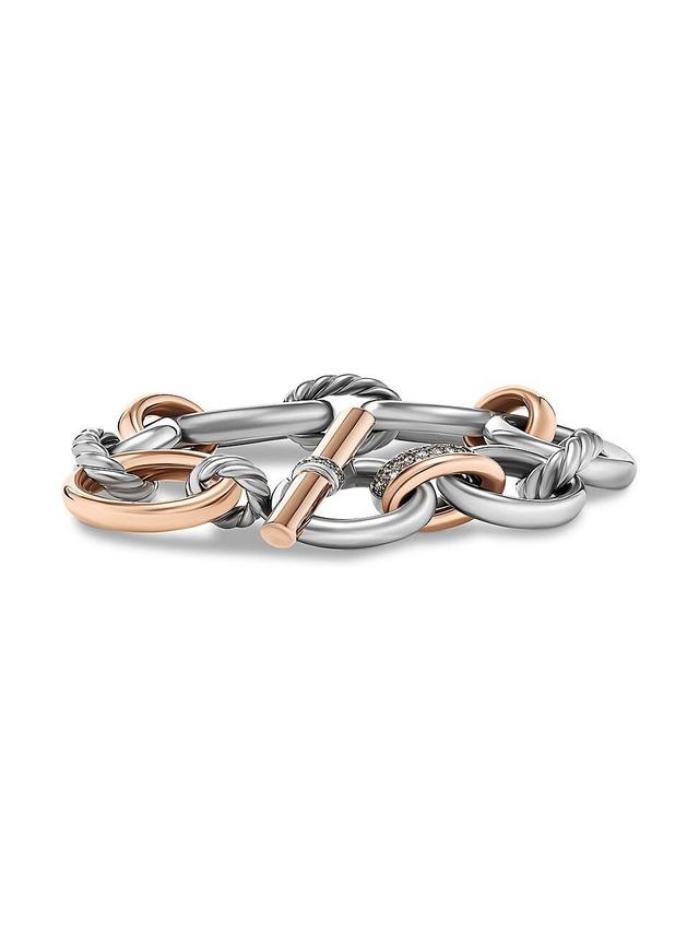 Womens DY Mercer Melange Chain Bracelet in Sterling Silver Product Image