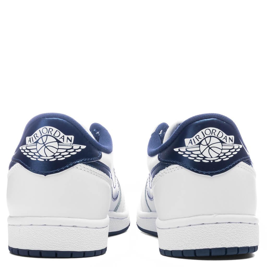 Air Jordan 1 Low 85 'Metallic Blue' - White/Navy Male Product Image