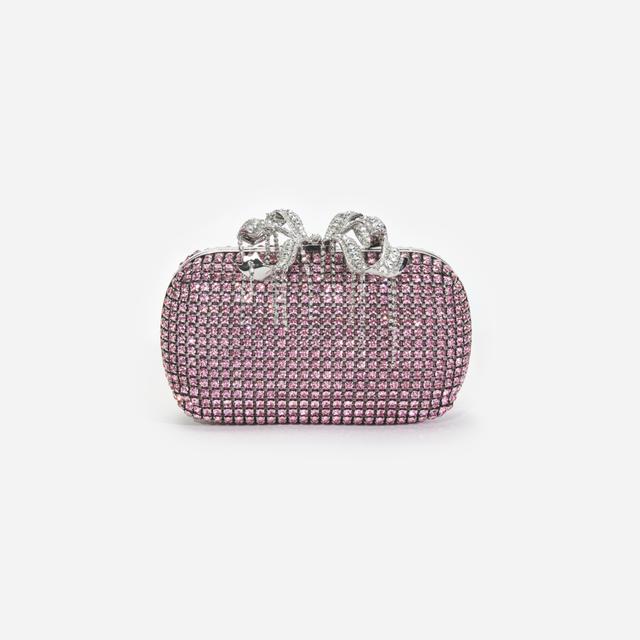 Pink Chainmail Clutch Bag Product Image