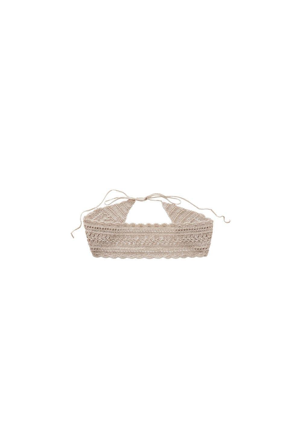 MANGO - Crochet bow belt - One size - Women Product Image