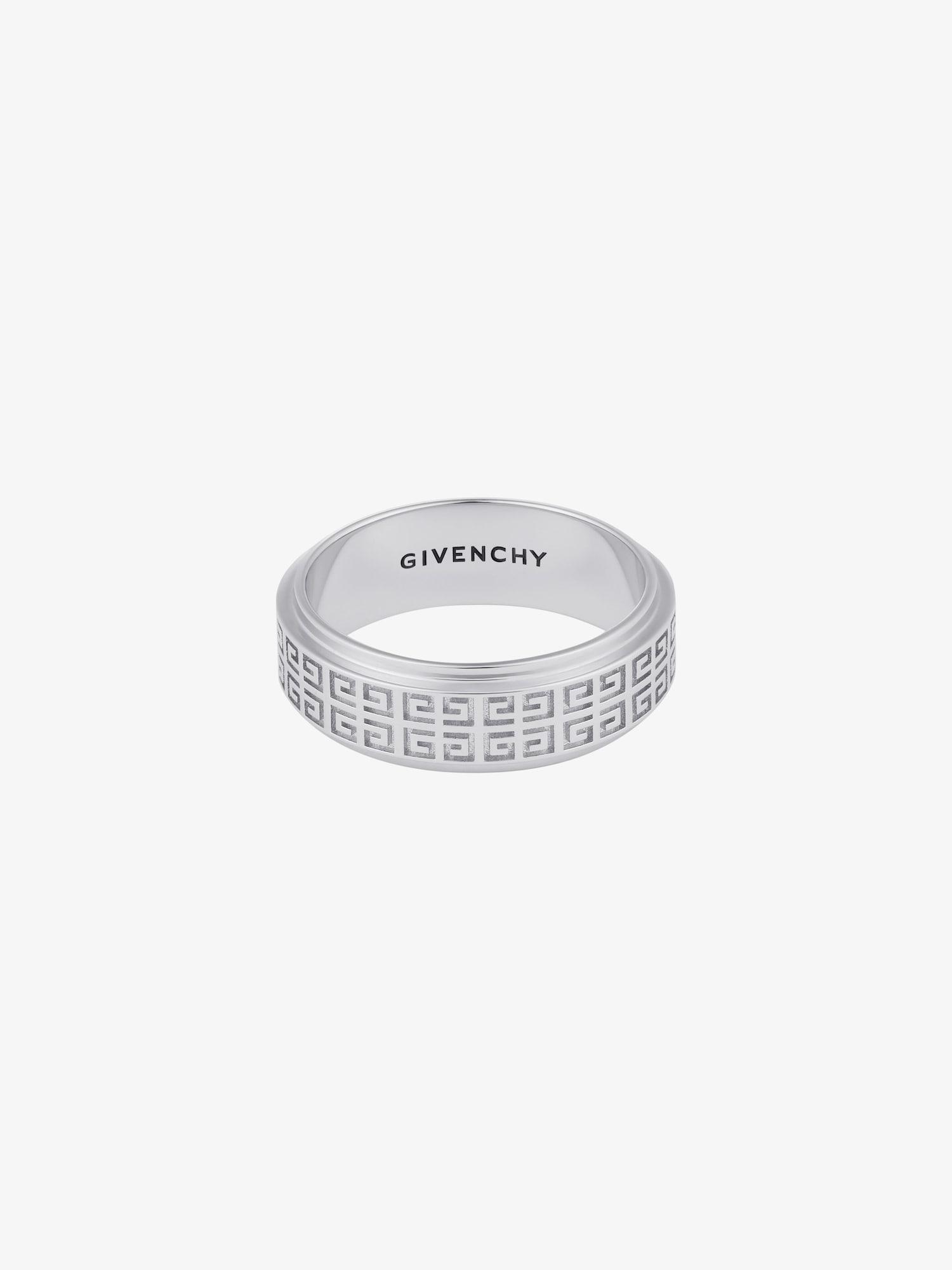 GIVENCHY ring with all-over 4G pattern in metal Product Image