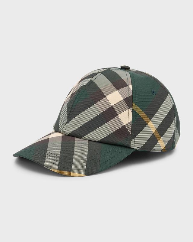 Mens Bias Check Baseball Cap Product Image