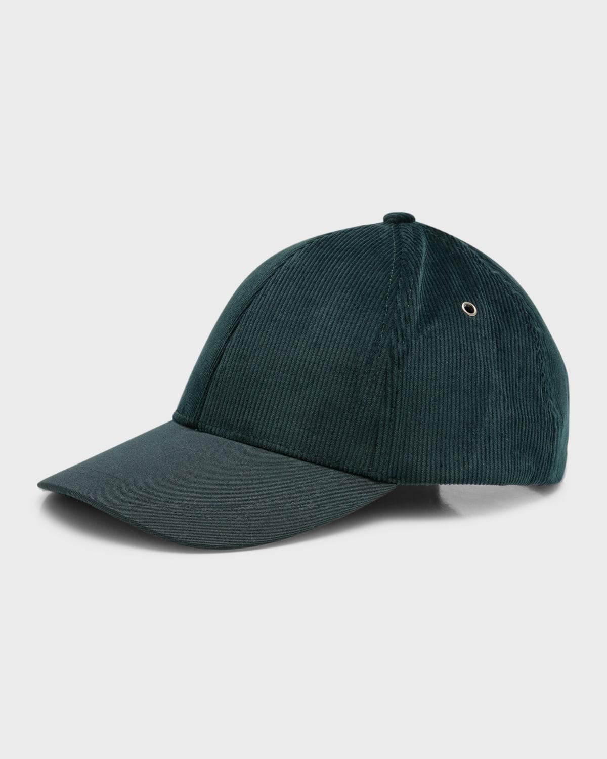 Mens Corduroy and Twill 6-Panel Baseball Cap Product Image