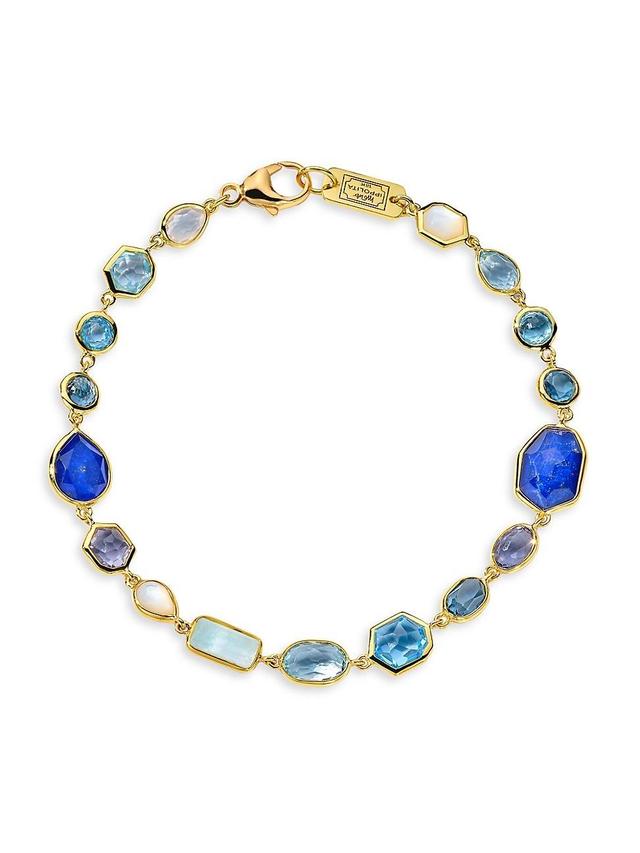 Womens Rock Candy 18K Yellow Gold & Multi-Gemstone Bracelet Product Image