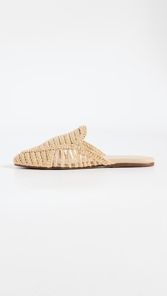 KAANAS Faya Woven Raffia Mules | Shopbop Product Image