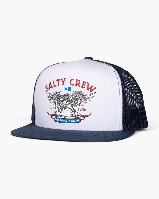 Fly Over White/Navy Trucker Male Product Image