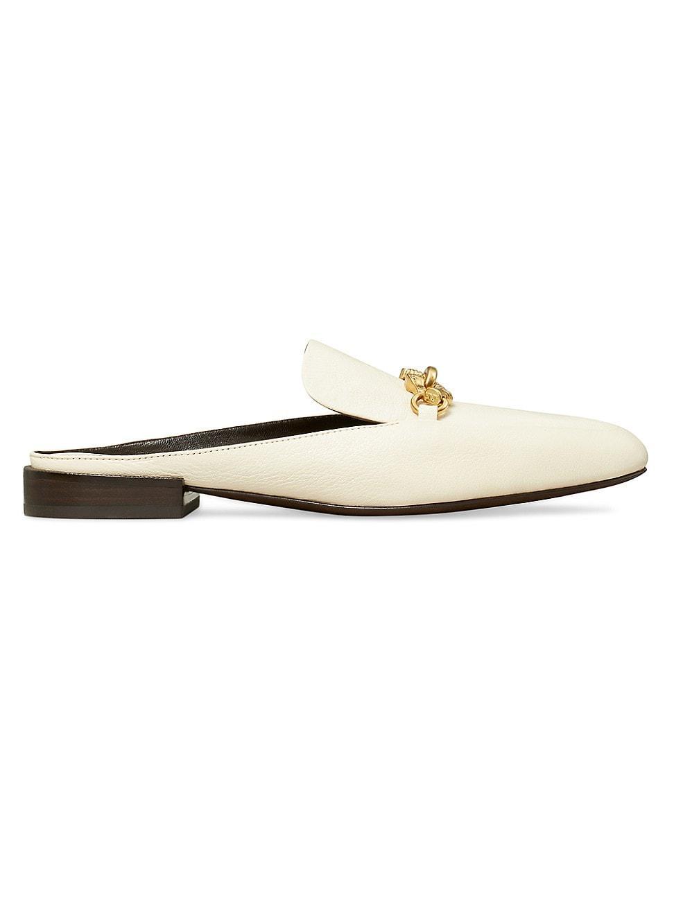 Tory Burch Jessa Backless Loafers (Light Cream) Women's Flat Shoes Product Image