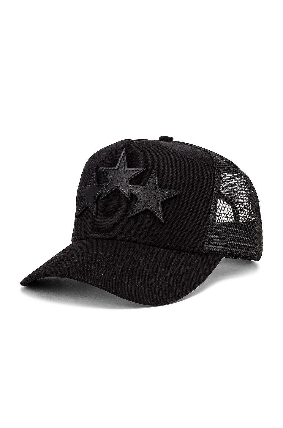 Amiri 3 Star Trucker Hat Black.. Product Image