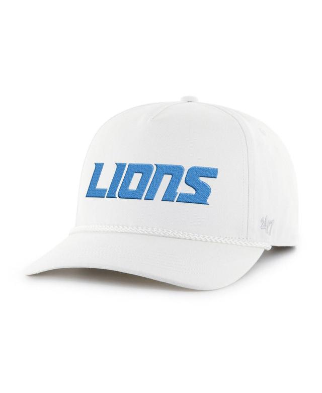 Mens 47 Brand White Detroit Lions Script Rope Hitch Adjustable Hat Product Image