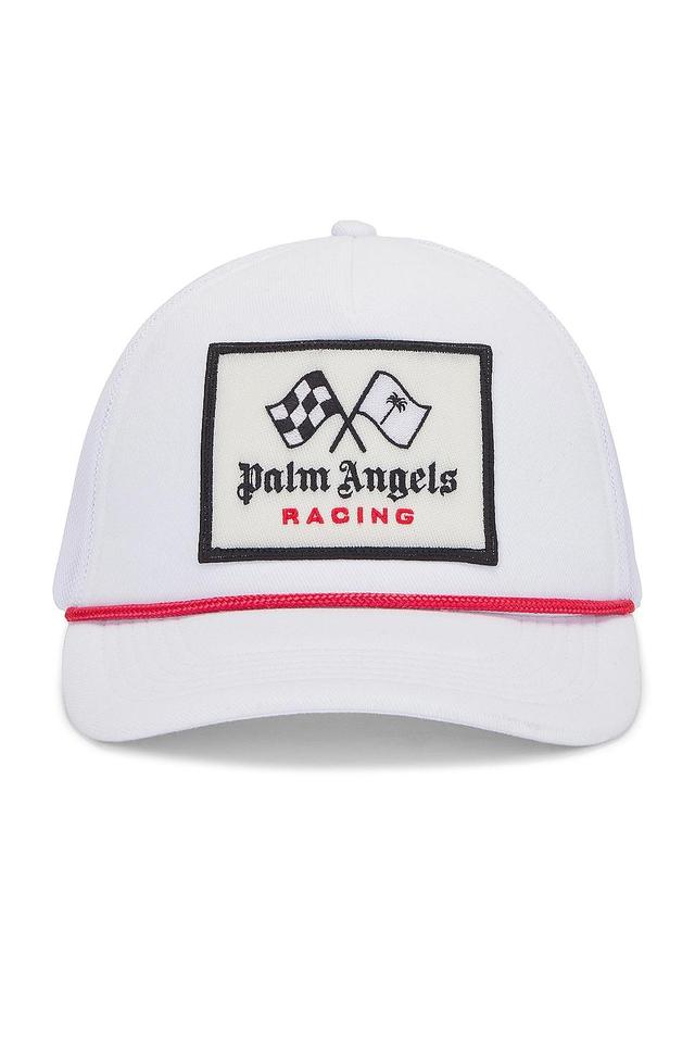 Palm Angels X Formula 1 Racing Baseball Cap in White Product Image