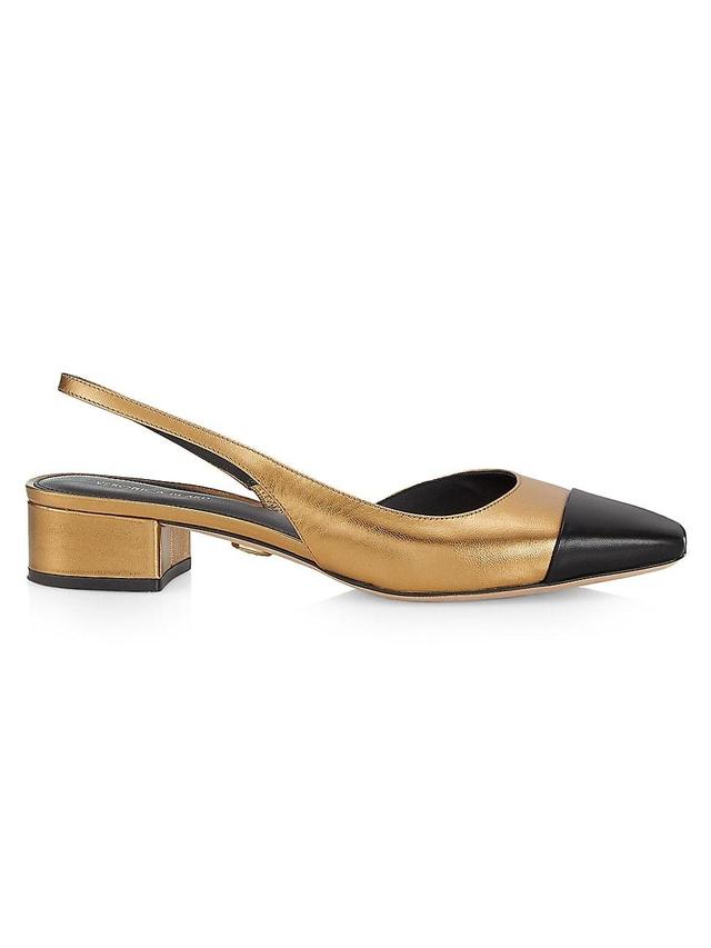 Veronica Beard Cecile Sling Dark Gold) Women's Shoes Product Image