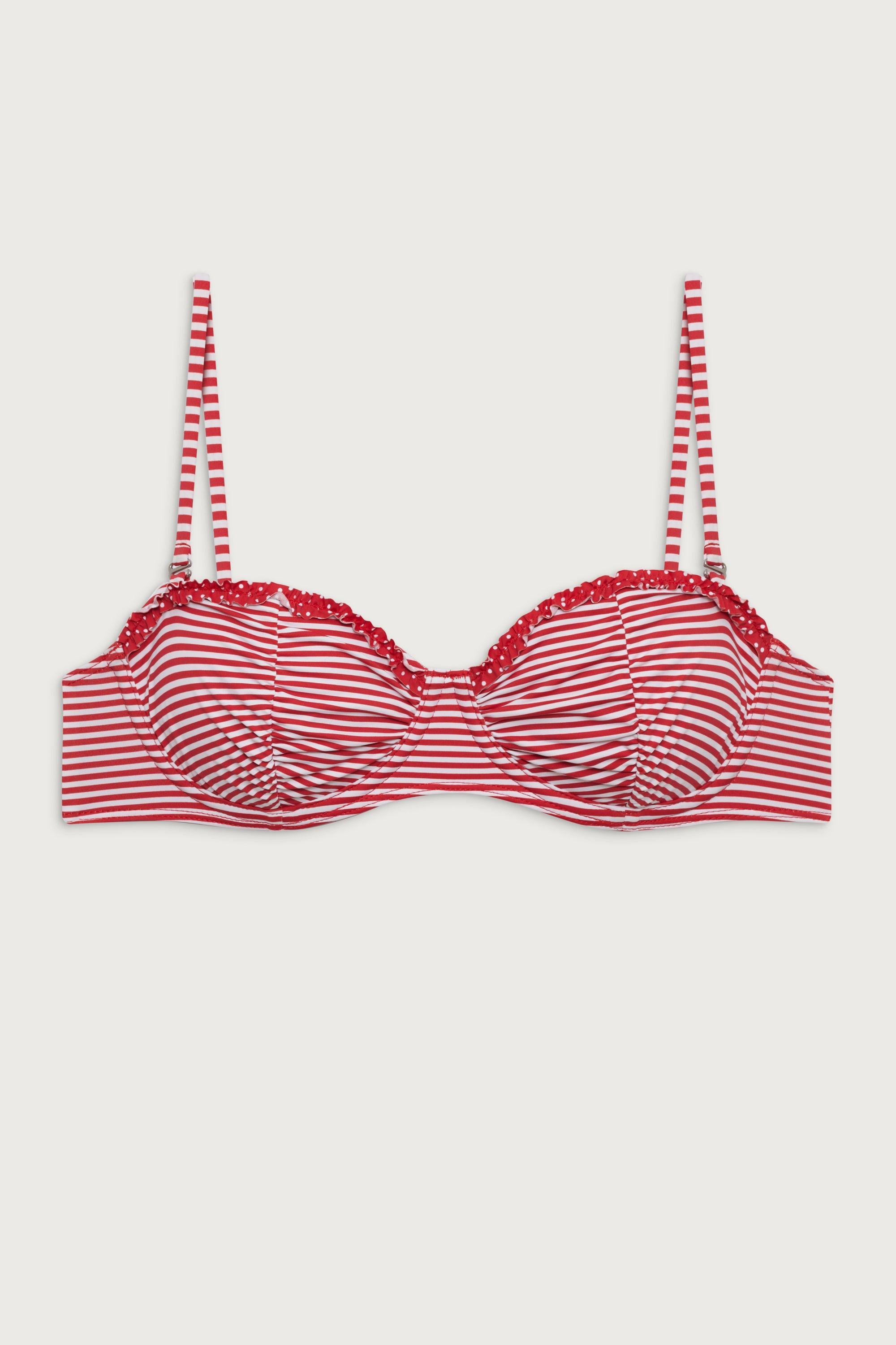 Sweetwater Underwire Bikini Top - Scarlet Stripe Product Image