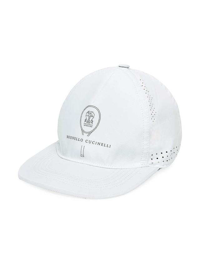 Mens Lightweight Techno Fabric Cap with Tennis Print Product Image