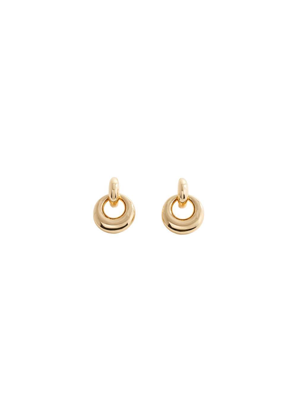 MANGO - Hoop pendant earrings - One size - Women Product Image