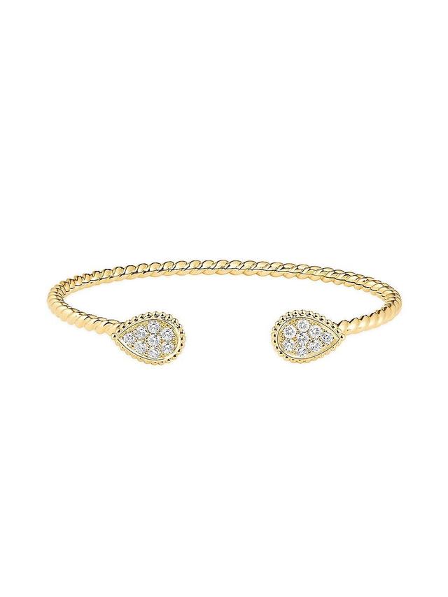 Womens Serpent Bohme 18K Yellow Gold & 0.64 TCW Diamond Cuff Product Image