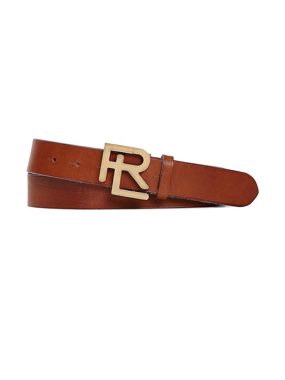 Ralph Lauren Purple Label RL Logo Buckle Leather Belt Product Image