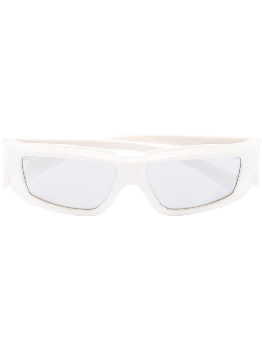 Rectangle-frame Sunglasses In Grau Product Image