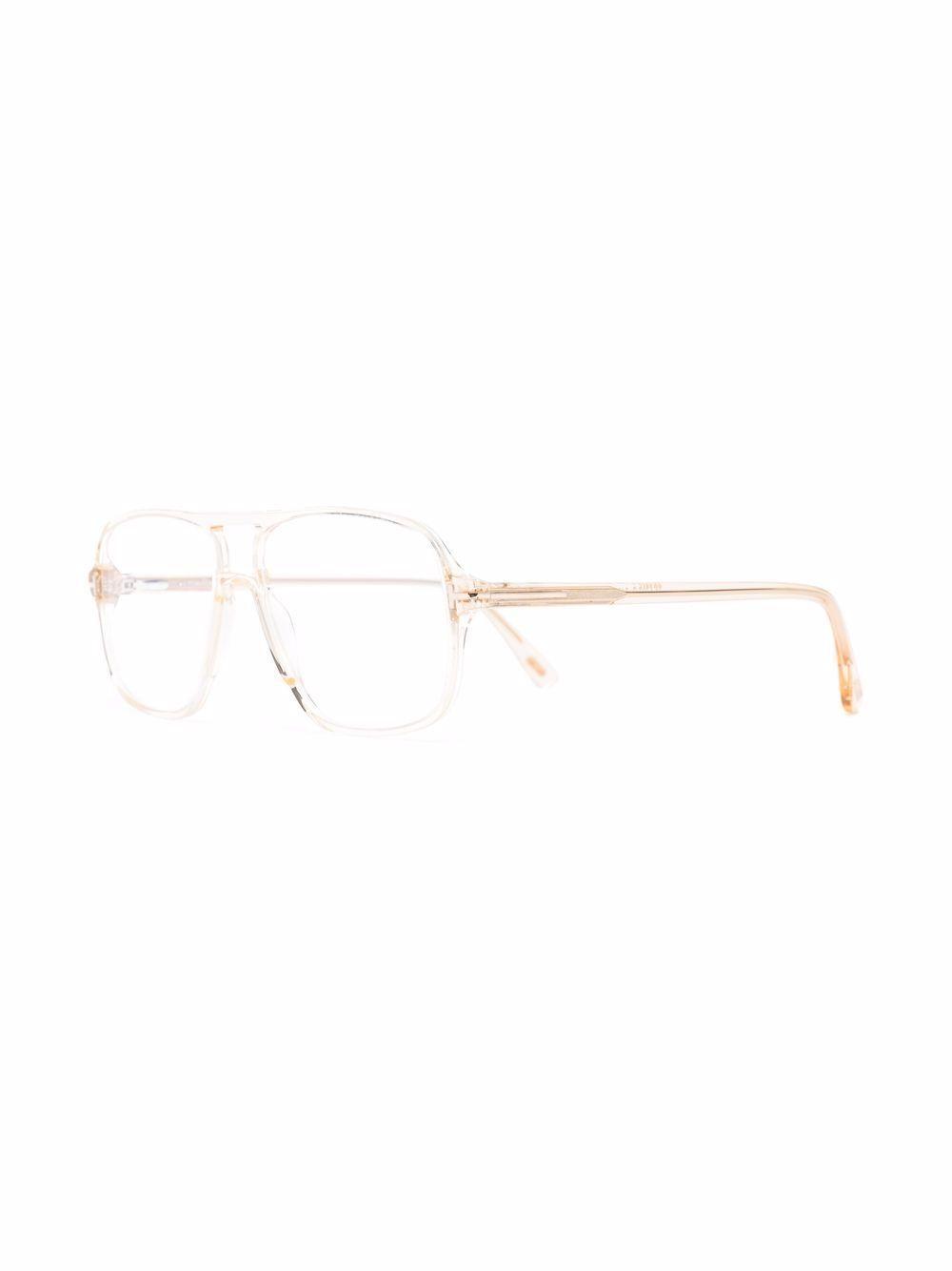 TOM FORD Square-frame Glasses In Neutrals Product Image