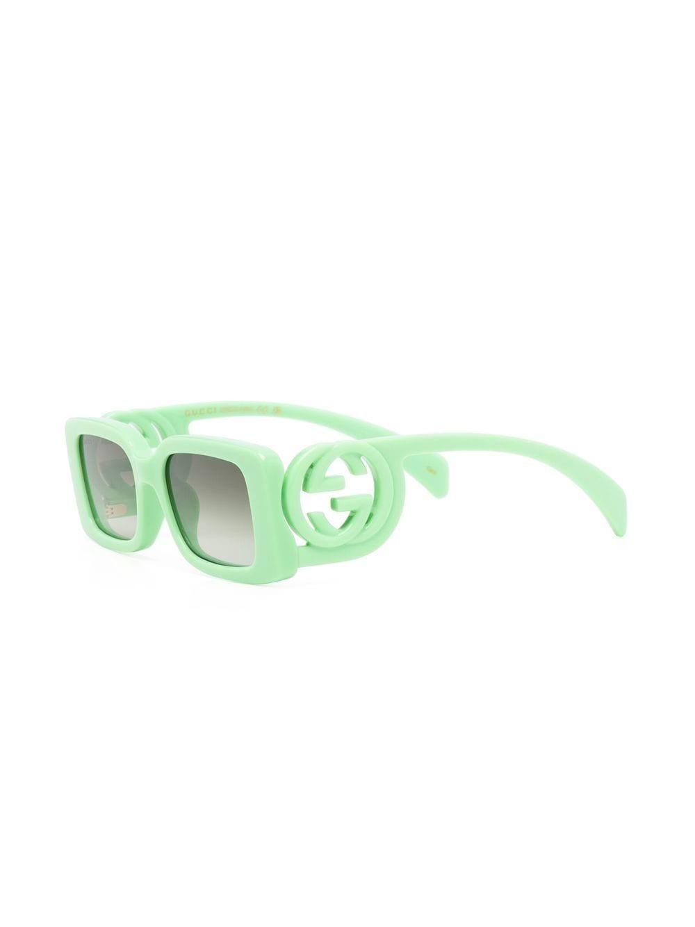 Eckige Sonnenbrille In Green Product Image