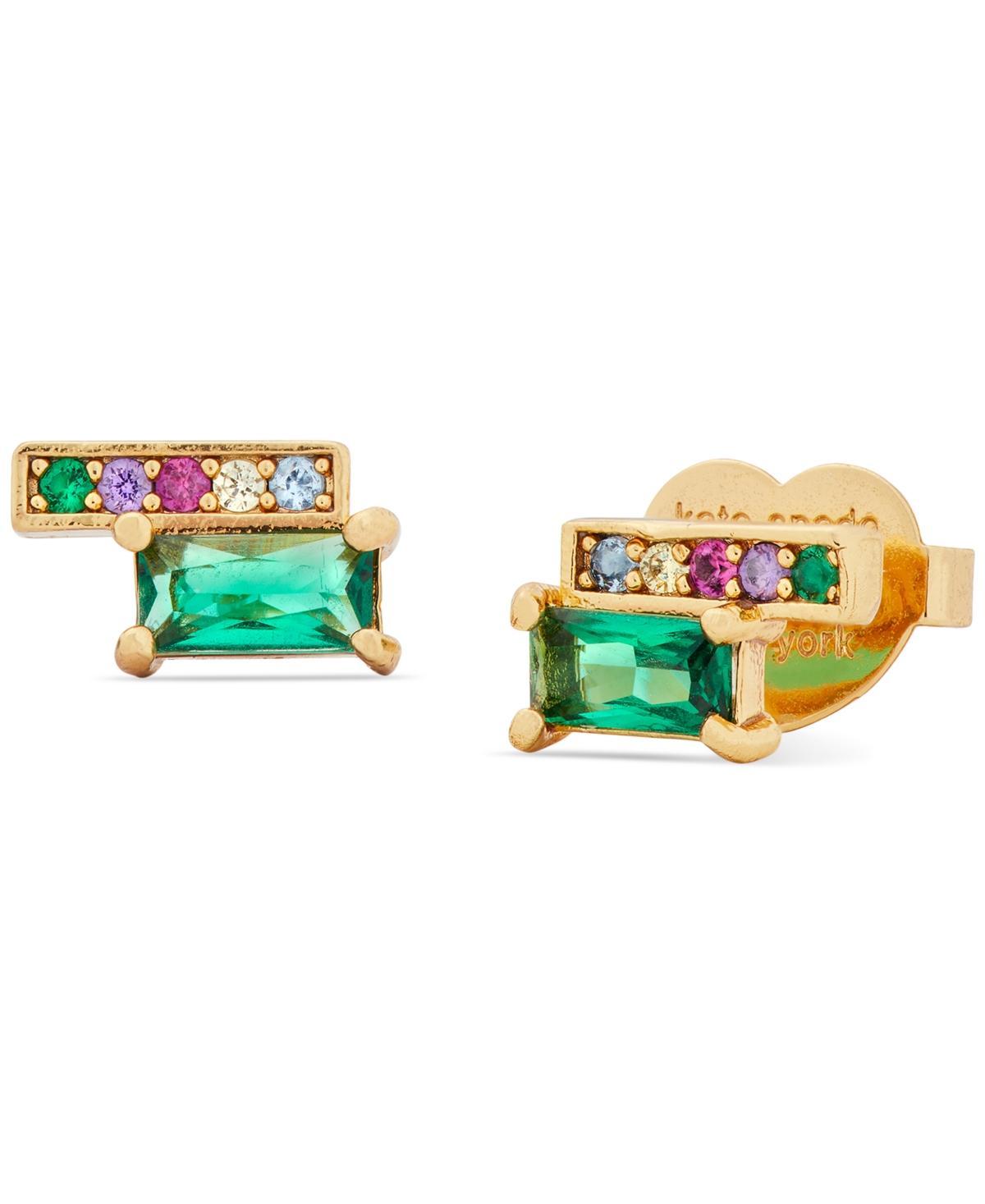 Womens Precious Delight Gold-Plated & Crystal Stud Earrings Product Image