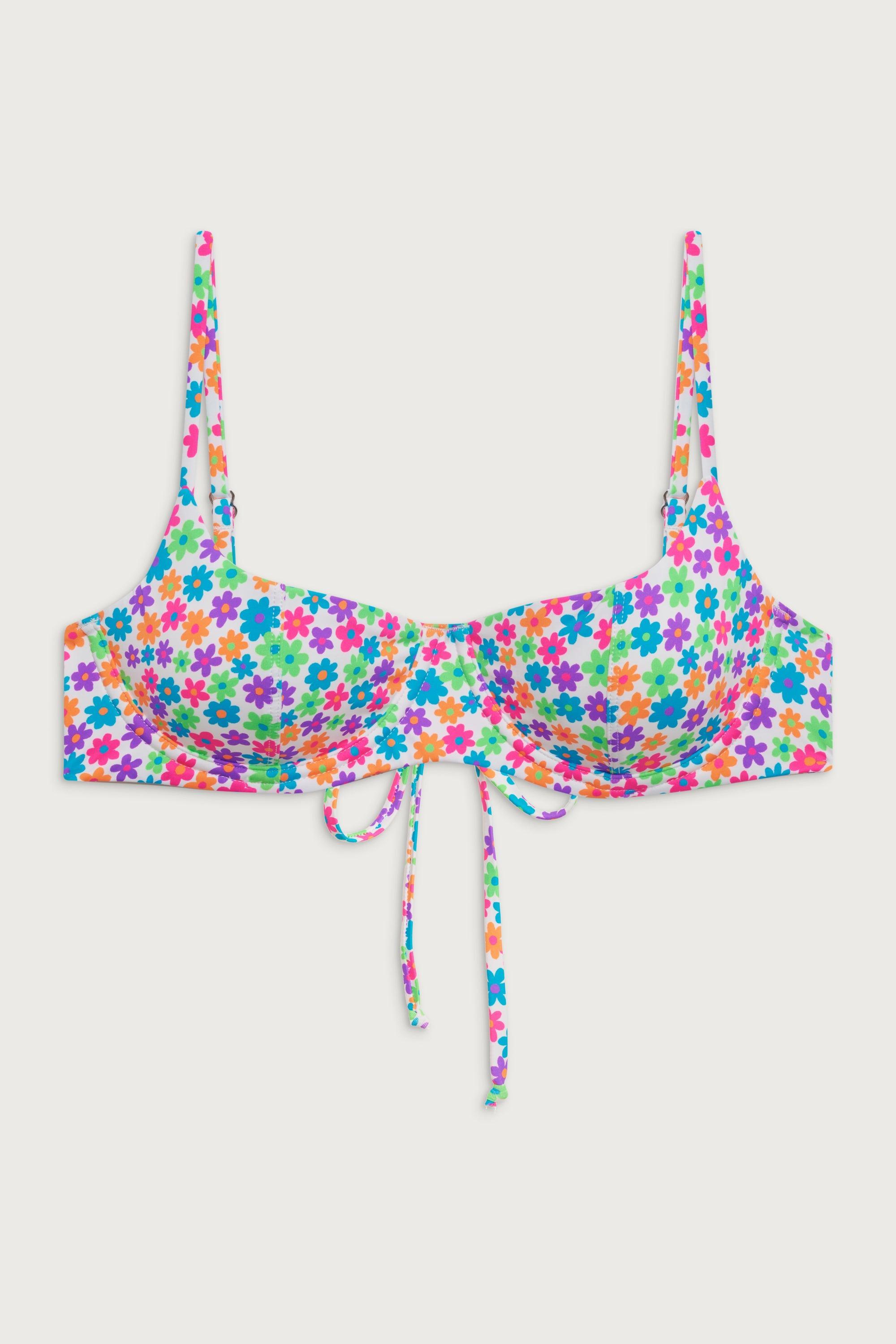 Cola Underwire Balconette Bikini Top - Forever Flower Product Image