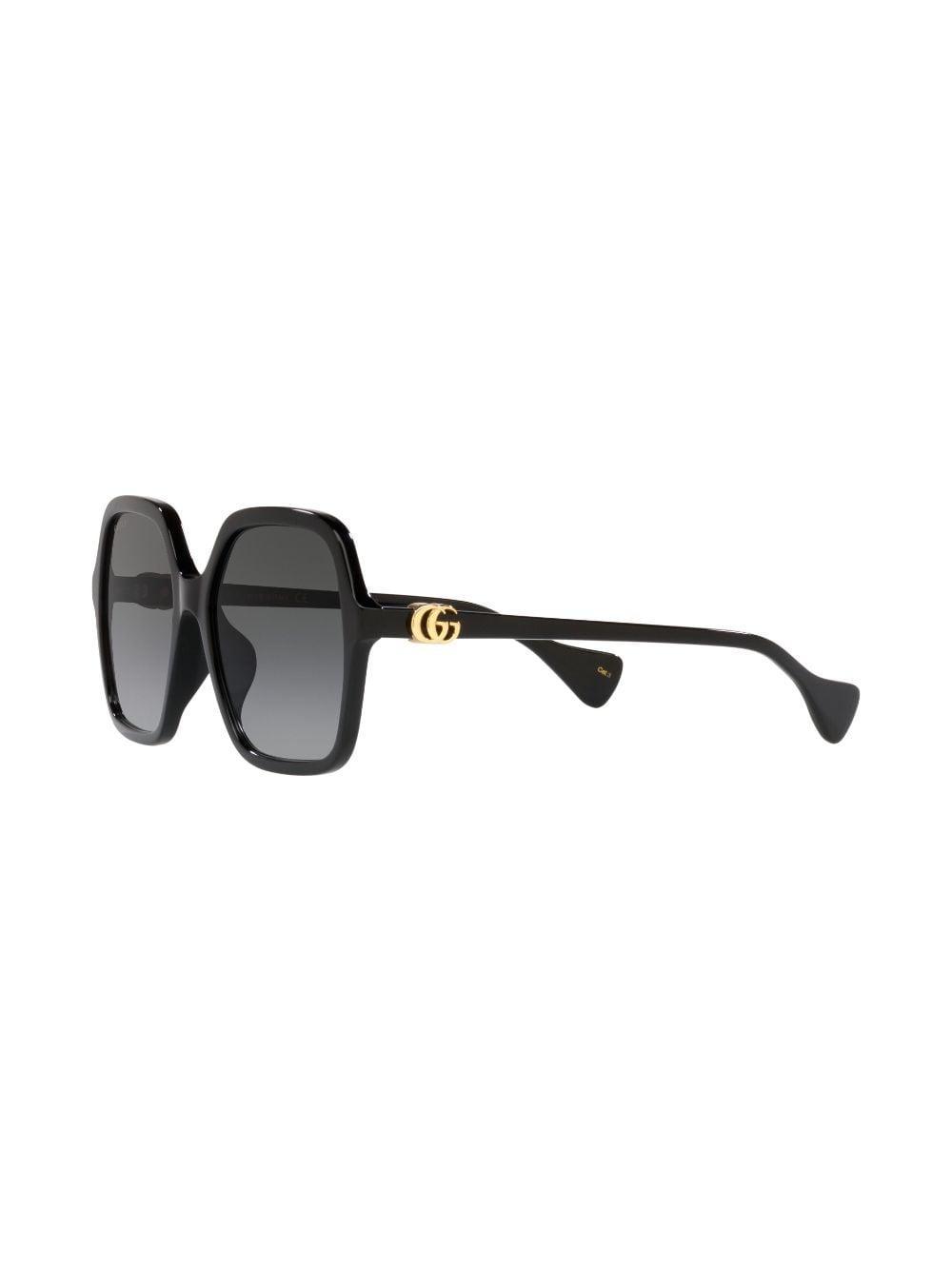 GUCCI Interlocking G Square-frame Sunglasses In Schwarz Product Image