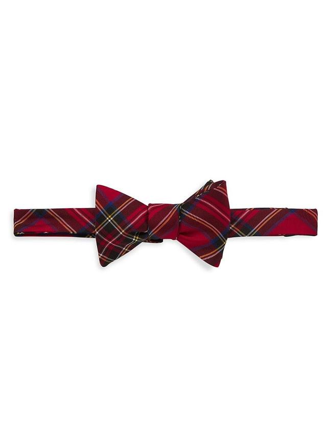 Mens Plaid Silk Bow Tie Product Image