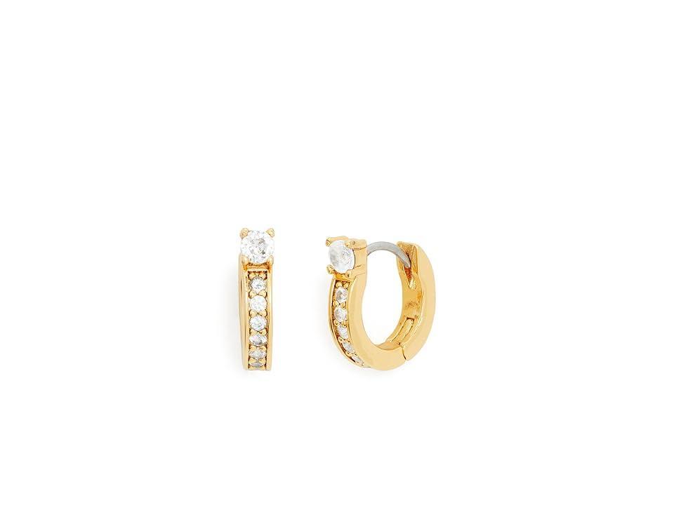 Womens Precious Delights Gold-Plated & Cubic Zirconia Huggie Hoop Earrings Product Image