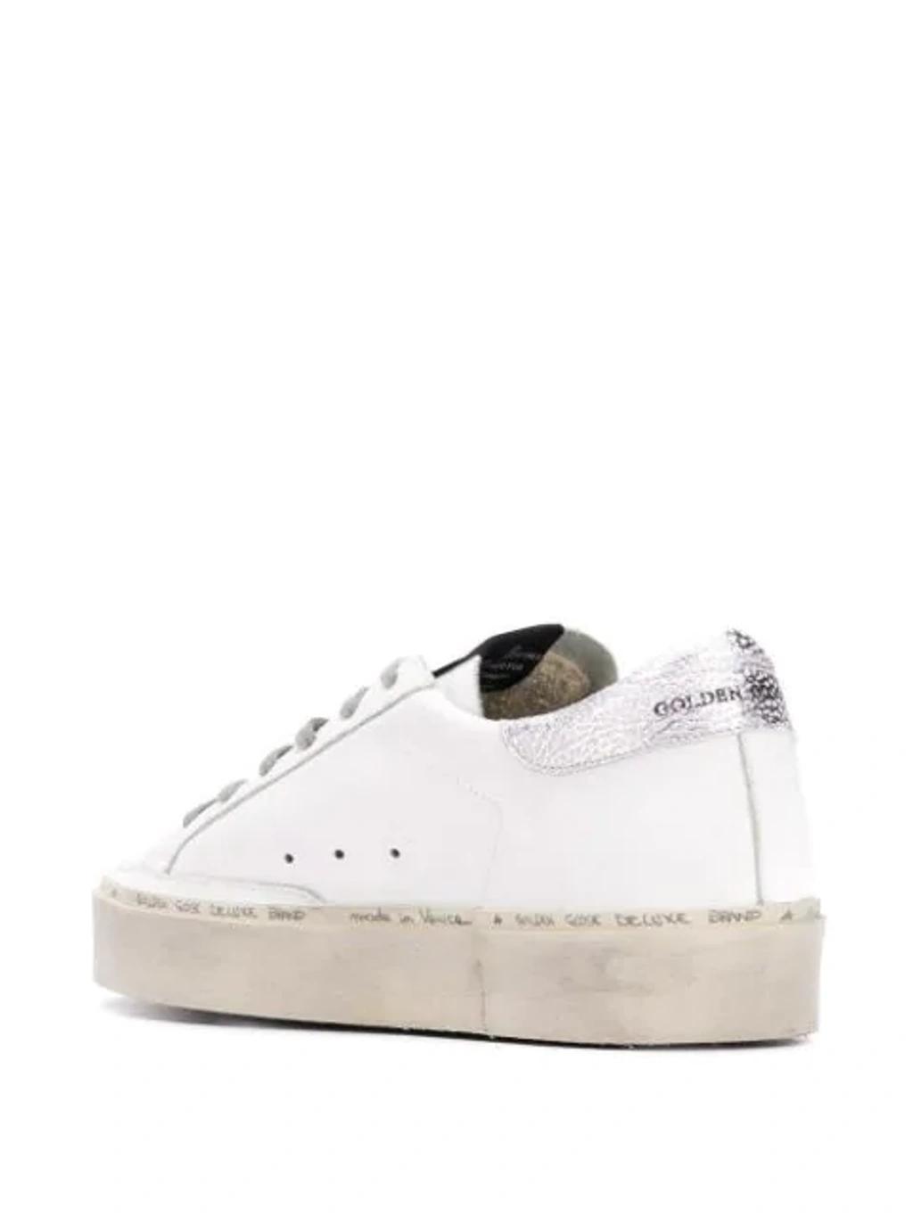 GOLDEN GOOSE Hi Star Leather Sneakers In White Product Image