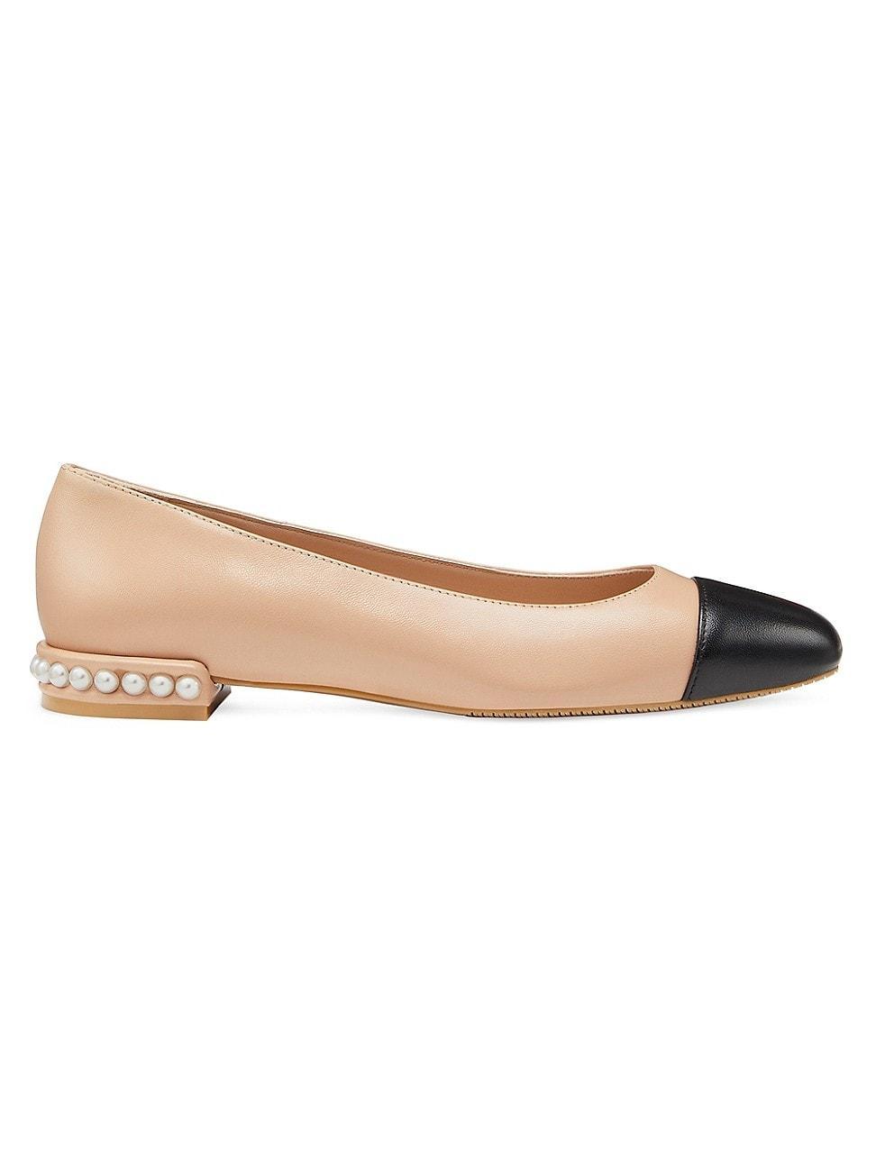 Stuart Weitzman Imitation Pearl Embellished Flat Product Image