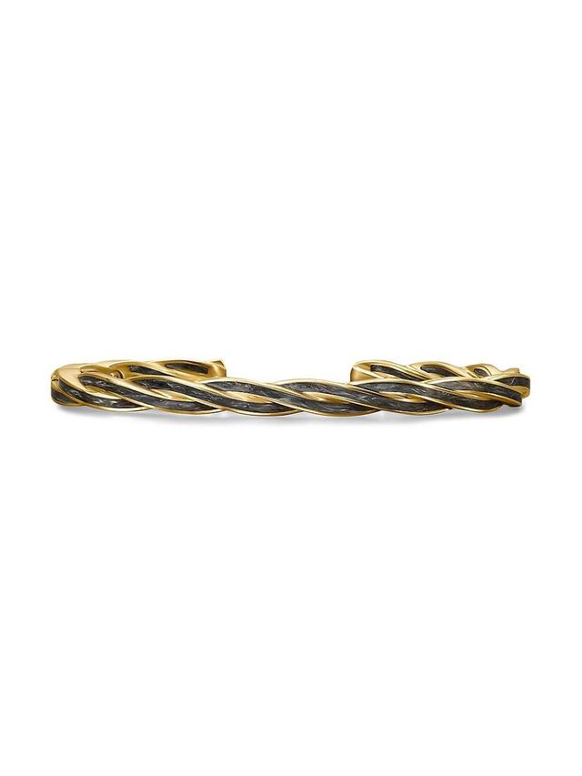 Mens DY Helios Cuff Bracelet in 18K Yellow Gold Product Image