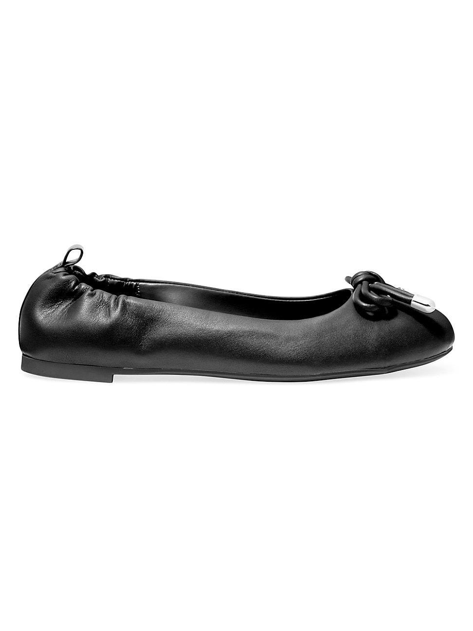 Womens Astra Flex Bow Leather Ballet Flats product image