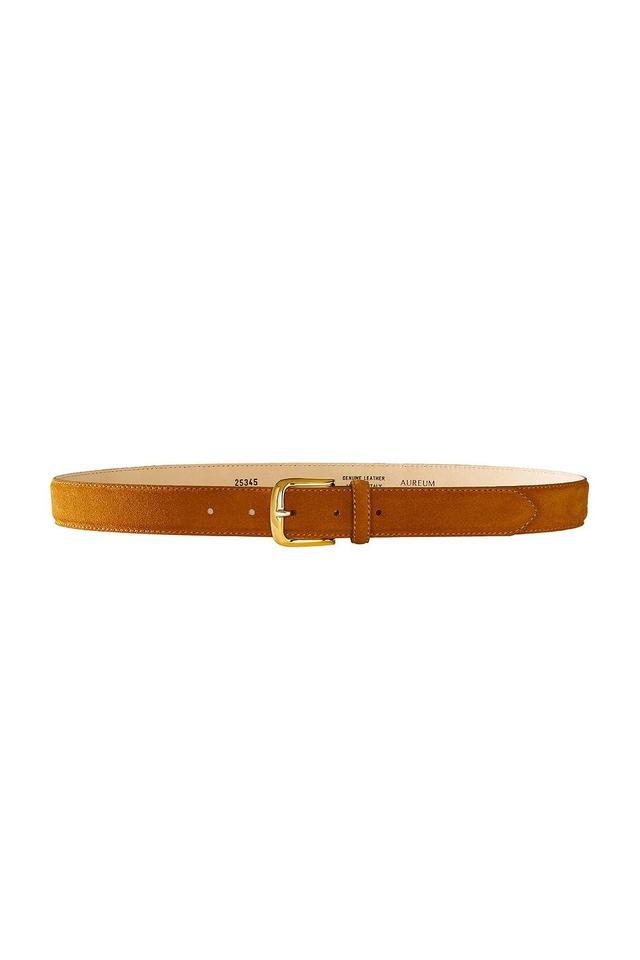 AUREUM Camel Suede Belt Brown. (also in ). Product Image