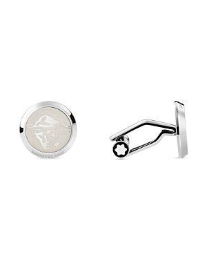 Mens 1858 Ocean Stainless Steel Cufflinks Product Image