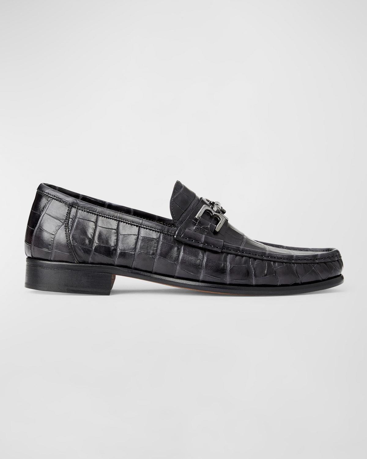 Bruno Magli Mens Trieste Leather Bit Loafers Product Image