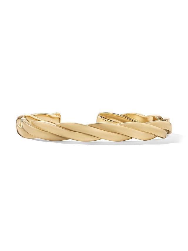 Mens DY Helios Cuff Bracelet in 18K Yellow Gold, 9MM Product Image