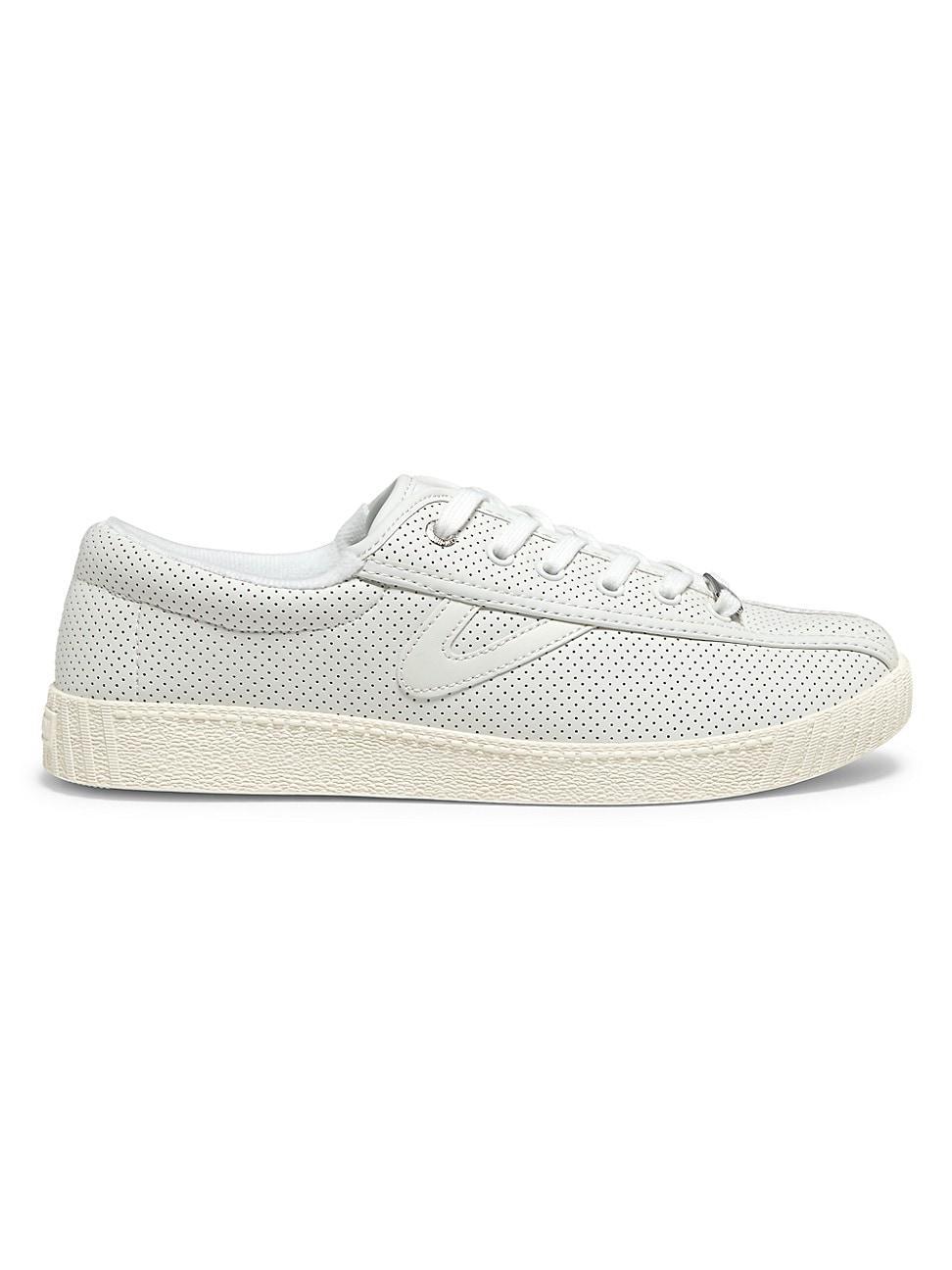 Tretorn Womens Nylite Perforated Leather Casual Sneakers from Finish Line - White Product Image