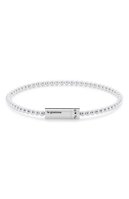 le gramme 11G Sterling Silver Beaded Bracelet Product Image