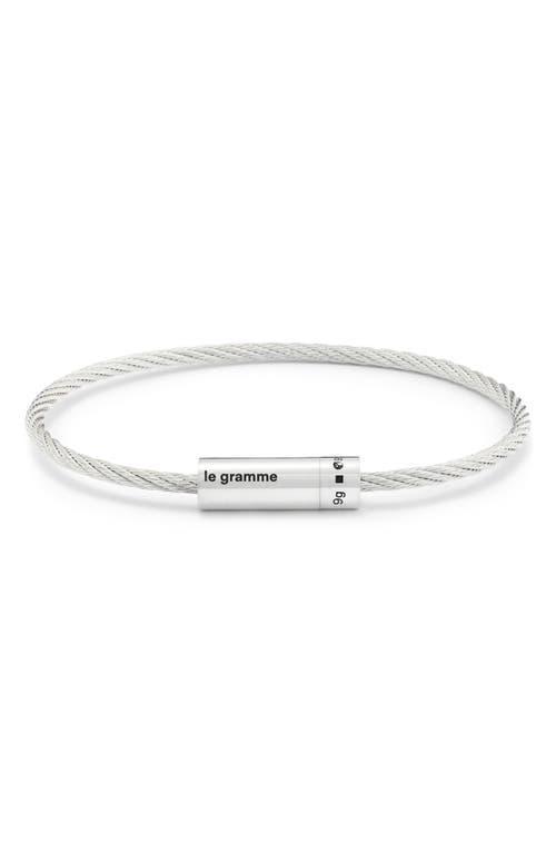 le gramme Mens 9G Sterling Silver Cable Bracelet Product Image