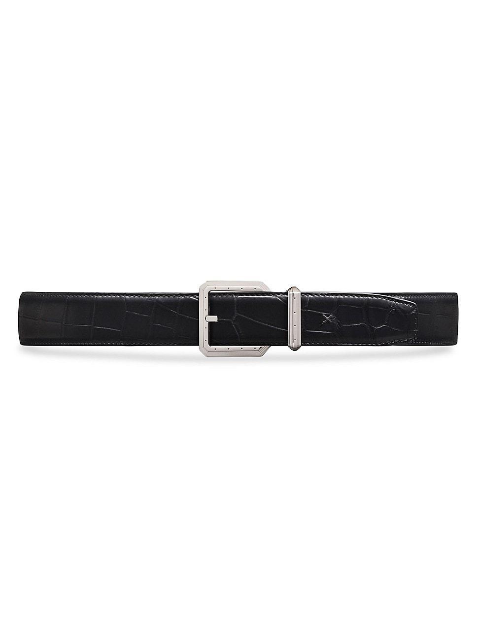 Men's Crocodile Leather Belt Product Image