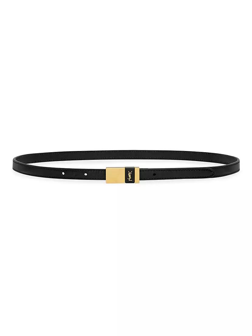 Thin Anchor Belt in Leather Product Image