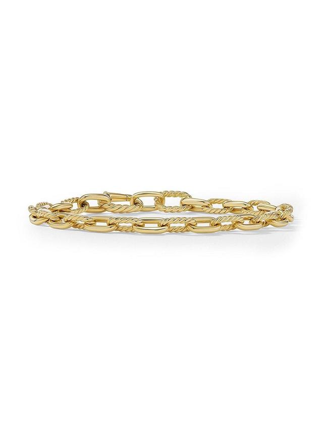 Mens DY Madison Chain Bracelet In 18K Yellow Gold Product Image