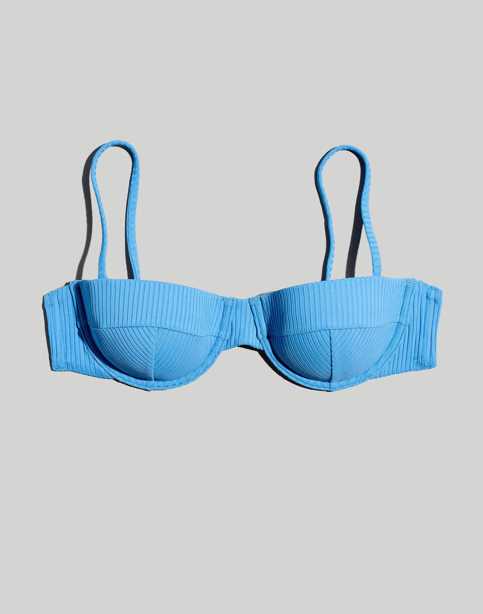 Ribbed Balconette Bikini Top Product Image